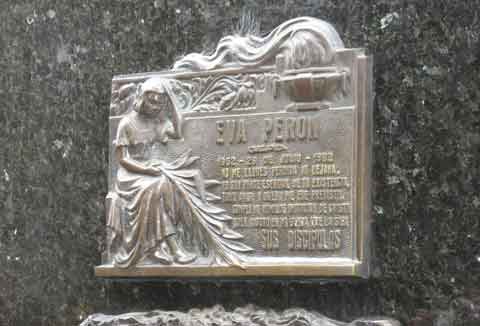 Eva Peron Tomb Stone