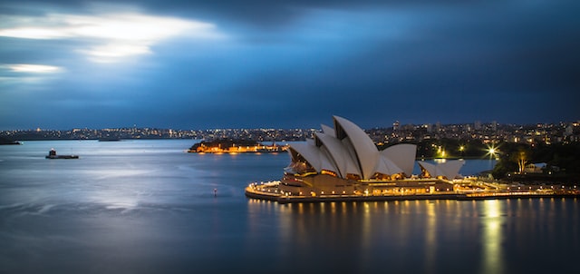 Sydney Harbour At Night