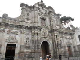 Quito Church Compania de Jesus Facade