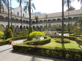 Quito Church Monastery of San Francisco Courtyard