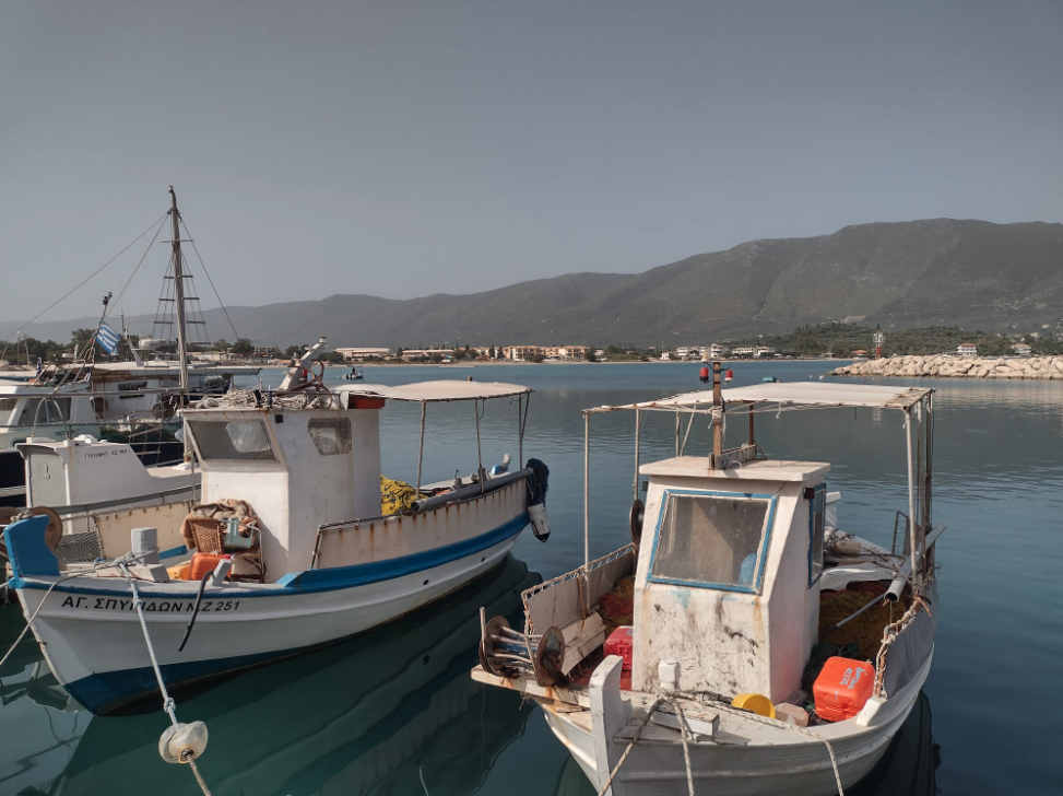 Alykanas Harbour Fishing Boats