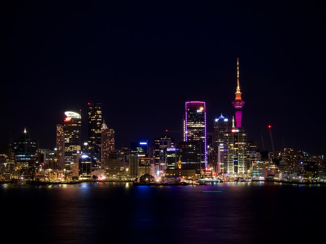 Auckland Harbour at Night