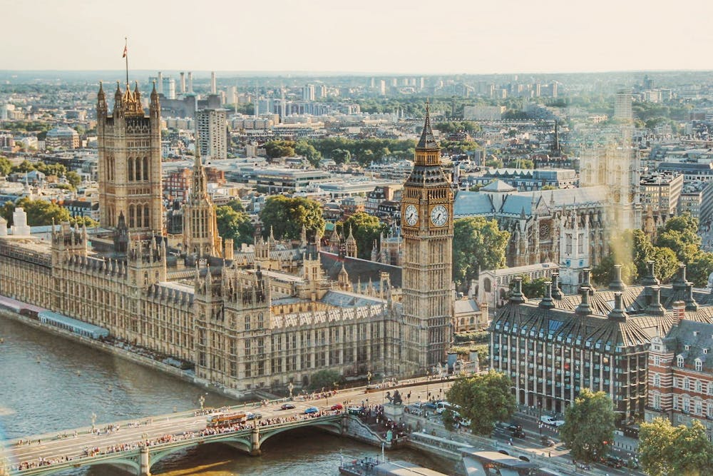 Big Ben sits proud at westminster seat of power